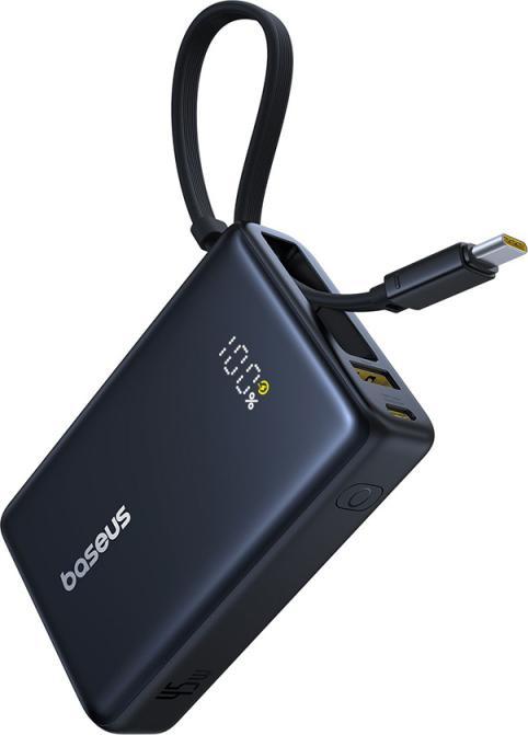 Actual product image Baseus magnetic powerbank with stand PicoGo Qi2 5000mAh 20W (5000 mAh, 20 W, 18.50 Wh)