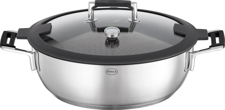 Actual product image Rösle Dampfgarer SILENCE PRO Stahlgrau (28 cm, Steam cooker, Stainless steel)