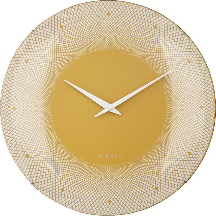 Nextime Horloge murale Jaune foncé (50 cm)