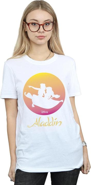 Immagine prodotto Disney Aladdin Flying Sunset Maglietta Ampia Donna (4XL)