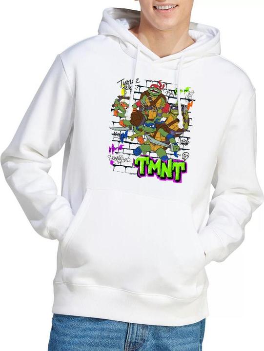 Immagine prodotto Teenage Mutant NT Felpa con Cappuccio Muro di Mattoni Poster Uomo (XL)