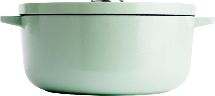 Actual product image KitchenAid braadpan enamel 26cm - pistache groen - limited edition (26 cm, Casserole + Stewpot, Cast iron)