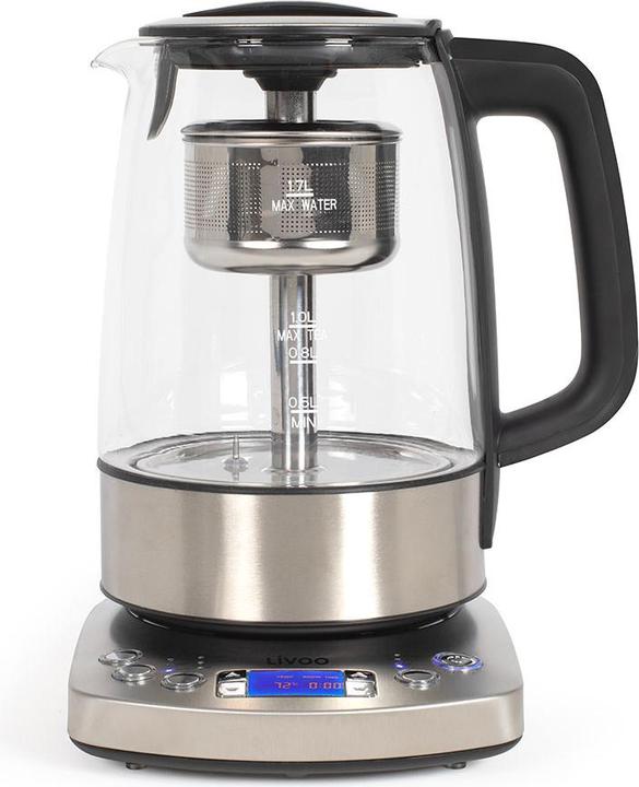 Livoo Automatischer Wasserkocher Teekanne 1,7 L (1.70 l, EU-Stecker)