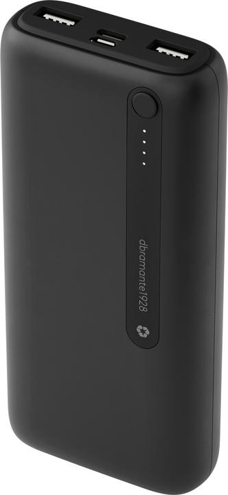 Productafbeelding dbramante1928 re-charge - Power Bank - 20K - BLK, 20000 mAh, Lithium Polymeer (LiPo), Zwart (20000 mAh, 74 Wh)