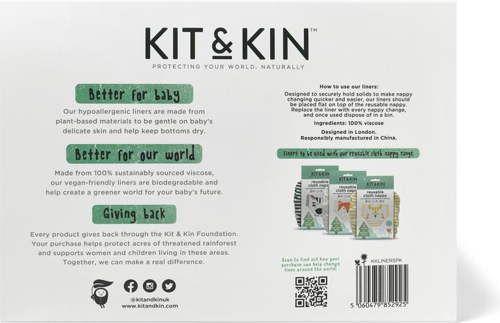 Actual product image Kit & Kin Liners (One size, 100 Piece)