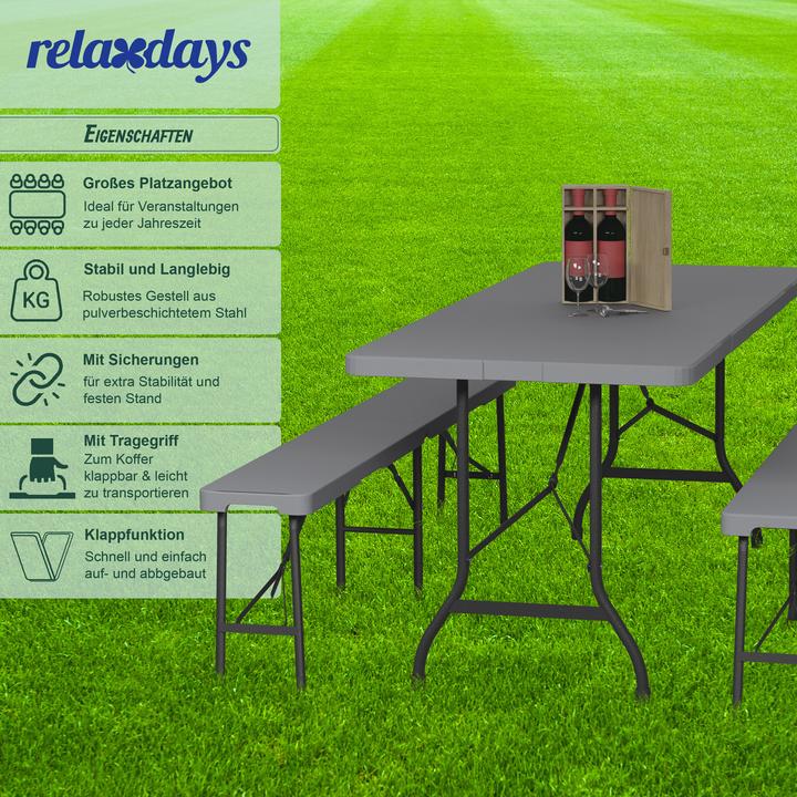 Actual product image Relaxdays beer tent set (180 cm)