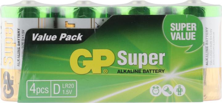 Immagine prodotto GP Batteries Batterie D Mono Super, 4 Stück (4 pz., Specifico del dispositivo)
