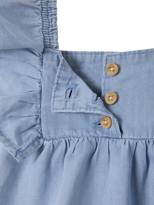 Immagine prodotto Vertbaudet Mädchen Baby Jeansbluse mit Flügelärmeln (62)