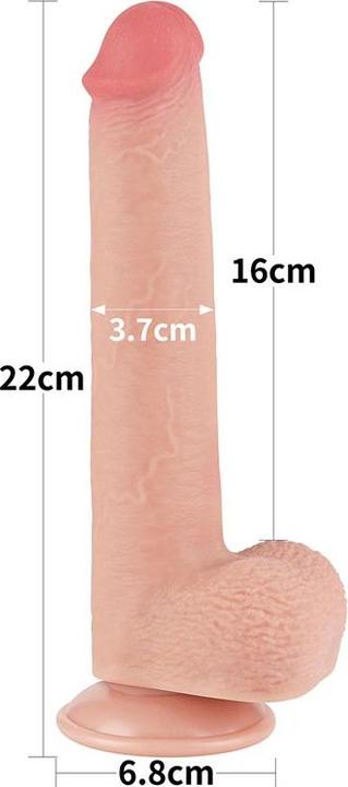 Actual product image Lovetoy Skin Dildo 22 cm