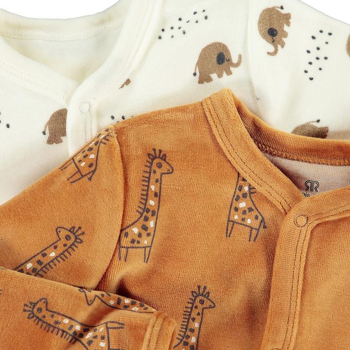Produktbild La Redoute Collections 2er-Pack Strampler aus Samt
