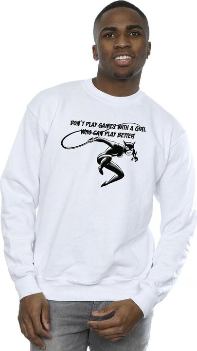 Catwoman Don't Play Games Sweatshirt (S)