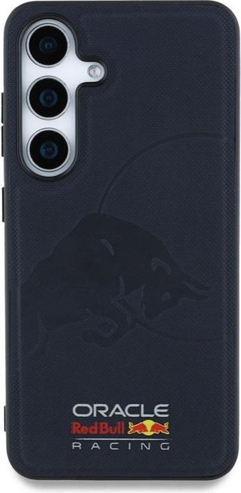 Produktbild Red Bull Case Leather Meshed Debossed Bull MagSafe for Samsung Galaxy S25 navy (Samsung Galaxy S25)