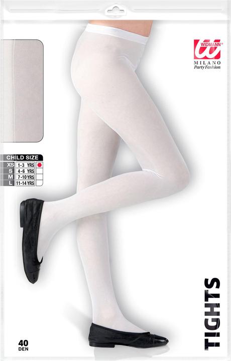 Actual product image Widmann Children's tights white (40 DEN, 11 - 14)