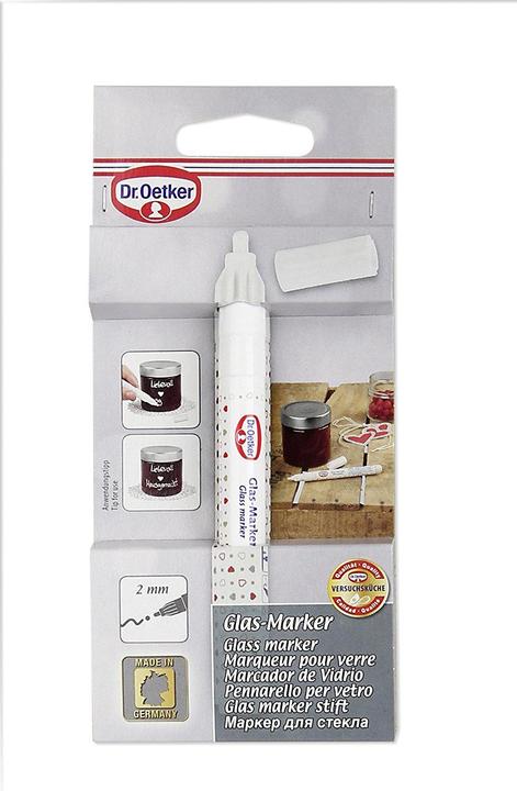 Produktbild Dr. Oetker Glas Marker (Weiss, 2 mm, 1 x)