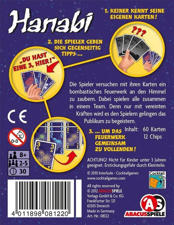 Image du produit Abacus Hanabi (Allemand)