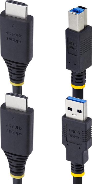 Actual product image StarTech .com HU1226-KVM-CABLE, 1,8 m, USB, USB, HDMI, Schwarz, HDMI + USB 3.2 Gen 1 Type-A