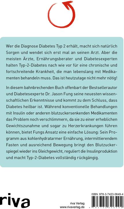 Produktbild Diabetes rückgängig machen (Deutsch, Jason Fung, 2018)