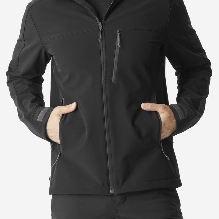 Forclaz Softshelljacke Herren - MT500 Windwarm schwarz (S)