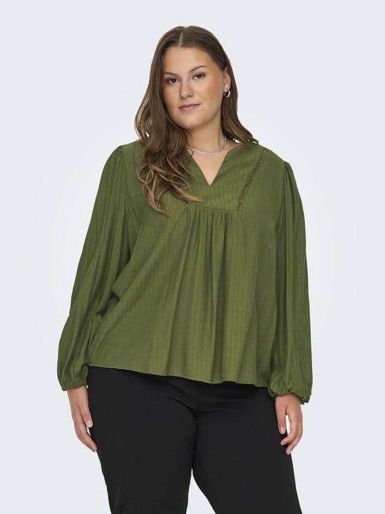 Immagine prodotto Only Vestibilità regolare Scollo a V Polsini elasticizzati Maniche a sbuffo Top Top (48)