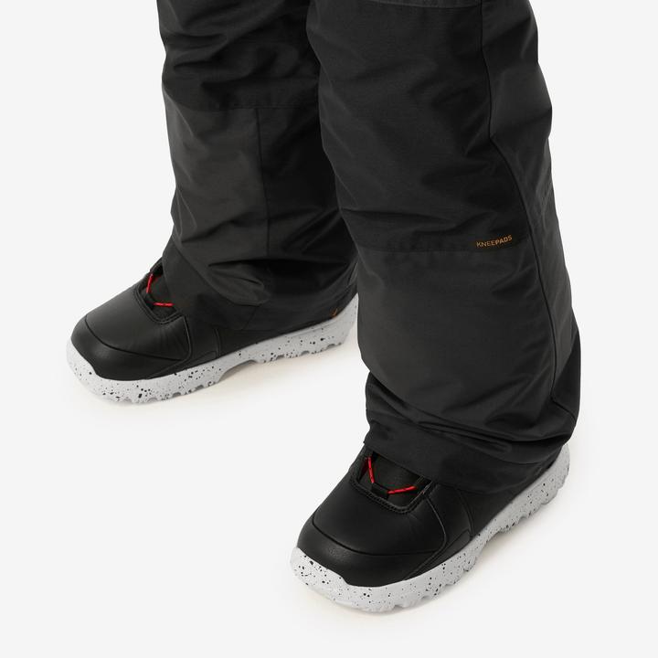 Actual product image Wedze Snowboard trousers dungarees kids piste - 500 grey (146)