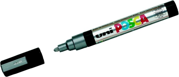 Actual product image Posca Marker PC-5M round tip (Silver, 2.50 mm, 1 x)
