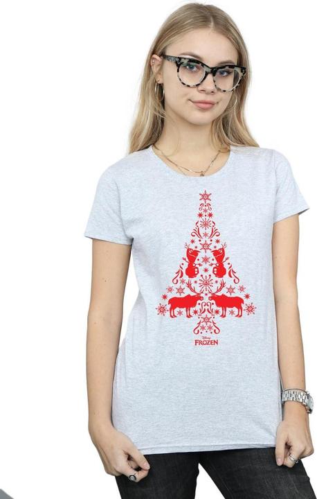 Immagine prodotto Disney Frozen Christmas Tree Maglietta Donna (XL)