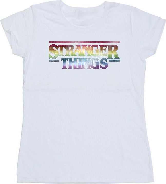 Netflix Stranger Things Rainbow Dot Logo TShirt (XL)