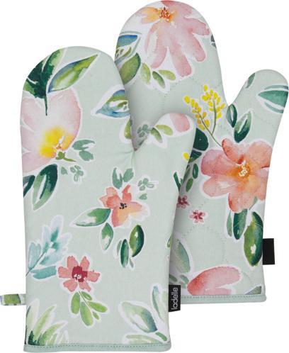 Produktbild Ladelle Ofenhandschuh Chelsea Blumenprint 18x33 cm 2 Stk. (Recycelte Baumwolle)