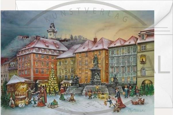 Actual product image Olewinski & Tochter 2936 - Christmas folding card - Graz (1 pcs.)