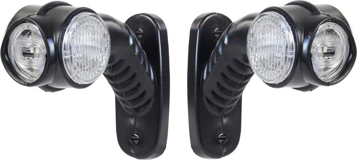 Image du produit Wiltec Feux de gabarit 2x4 LED 12V Forme ronde Feux d’encombrement Remorque Feux de position Auto