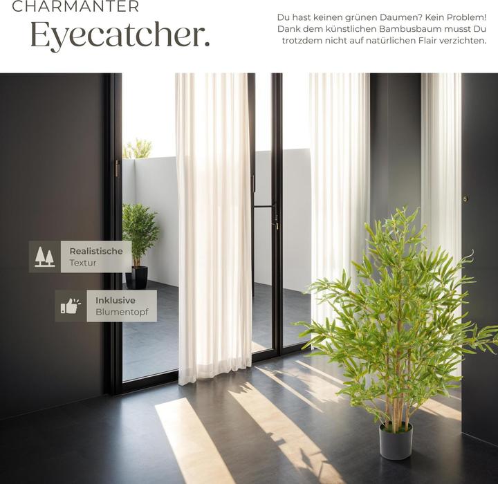 Produktbild tectake Bambusbaum Bambosa (120 cm)