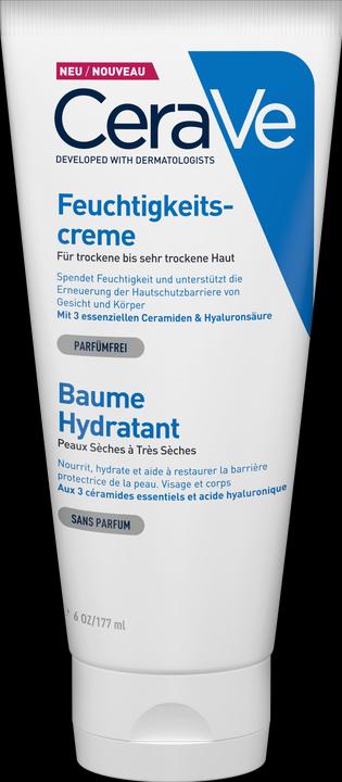 CeraVe Feuchtigkeitscreme: Reichhaltige Creme für trockene bis sehr trockene Haut für Gesicht und Körper