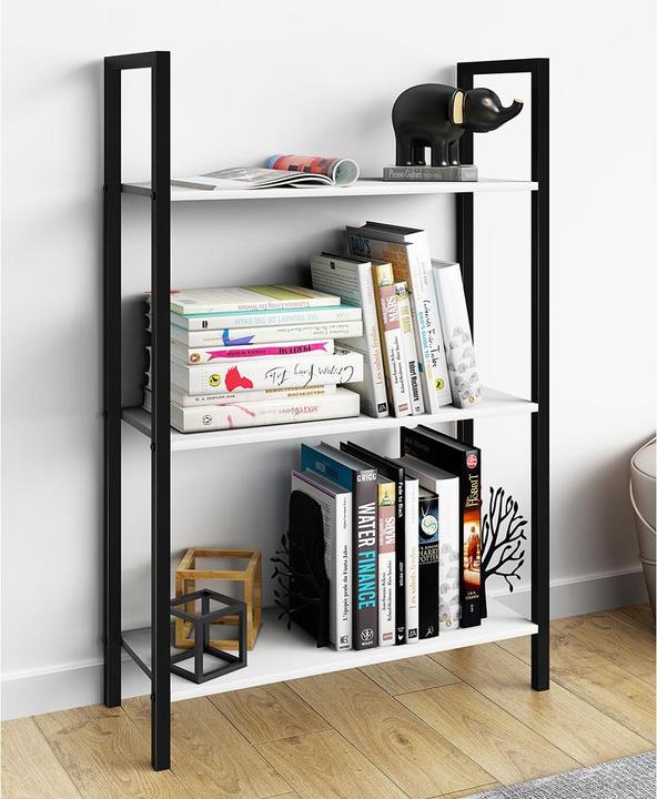 Produktbild VCM Metall Stand Regal Bücher Flakos 3fach (56 x 24 x 100 cm)