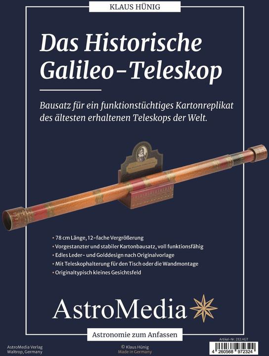Produktbild Das Historische Galileo-Teleskop (Klaus Hünig, Deutsch)