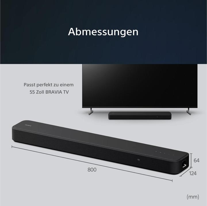 Productafbeelding Sony HT-S2000 3.1 kanaals geluidsbalk met Dolby Atmos (250 W, 3.1 kanalen)