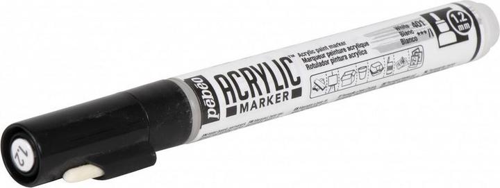 Actual product image Pebeo Acrylic Marker Fine 1,2mm Tip (White, 1.20 mm)