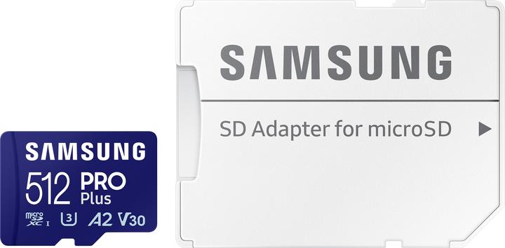 Image du produit Samsung PRO Plus (512 Go, microSDXC, U3, UHS-I)