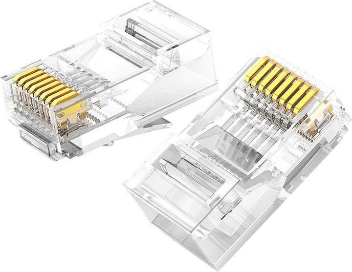Productafbeelding Ugreen RJ45 Plug NW120, Ethernet, 8P/8C, Cat.6/6e, UTP (100 stuks) (UTP, CAT6e, 0.16 m)