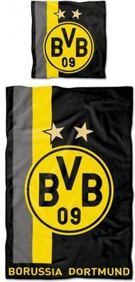 Produktbild Borussia Dortmund BVB 16802500 - BVB-Bettwäsche mit Streifenmuster (135 x 200 cm), 09