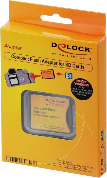 Produktbild Delock Adapter SD - CF II