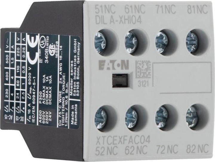 Actual product image Eaton DILA-XHI04 276424 Auxiliary switch module 4Ö Structure