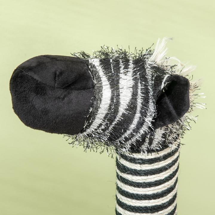 Actual product image PawHut Scratching post with cat tunnel (93 cm, Black, White)