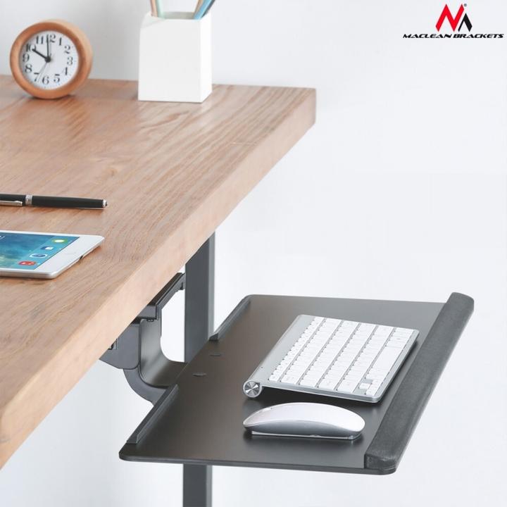 Produktbild Maclean MC-795 - Verstellbarer Tastaturhalter, bis zu 34 cm