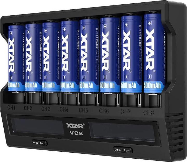 Actual product image Xtar VC8 Charger (1 pcs., Rechargeable battery)