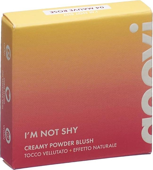 Actual product image Goovi BLUSH I'M NOT SHY blush in powder form 04 Mauve Rose (04 Mauve Rose)