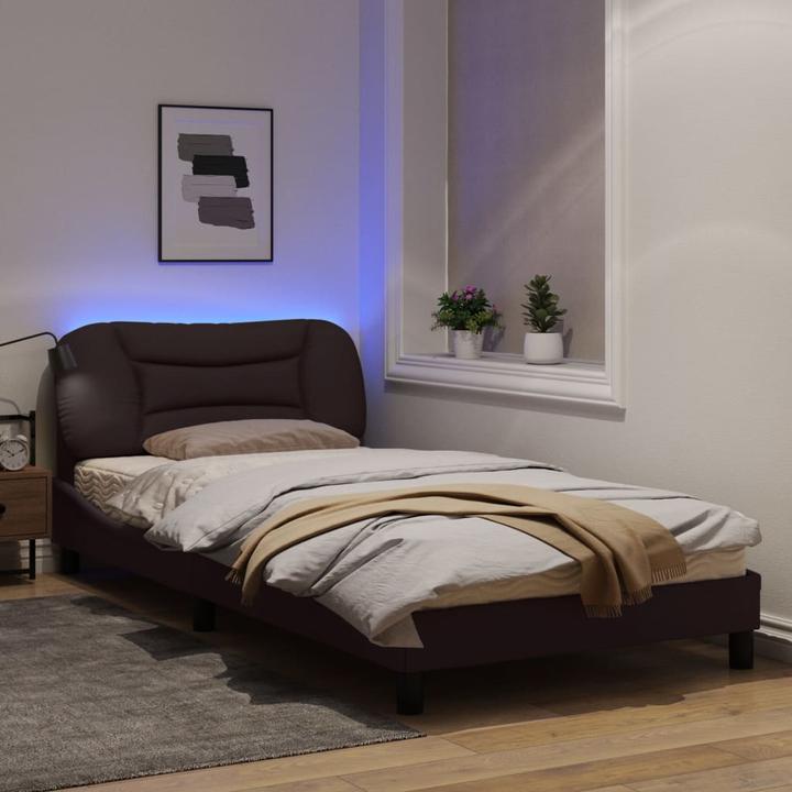 Produktbild VidaXL Bettgestell mit LED Stoff (100 x 200 cm)