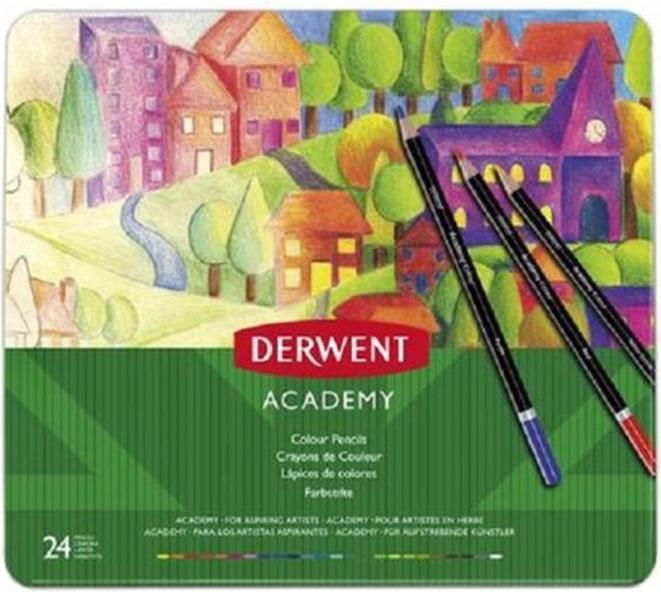 Derwent Matita colorata Academy in barattolo (Multicolore, 24 x)