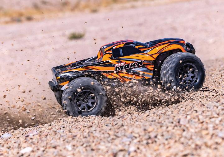 Produktbild Traxxas MINI-MAXX 4WD orange BL-2S Brushless mit Akku und Ladegerät (RTR Ready-to-Run)