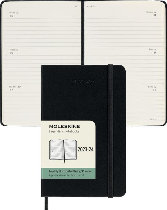 Image du produit Moleskine Agenda hebdomadaire (9 x 14 cm, Anglais)