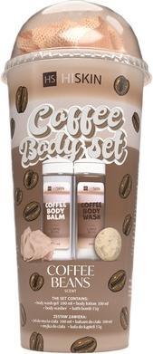 Hiskin Coffee Body Balm 100ml + Shower Gel 100ml + Washcloth (100 ml)